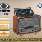 Everton RT-849 Güneş Panelli Nostaljik Bluetooth Radyo