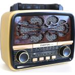 Everton Rt-880 Bluetooth Fm-Usb-Tf-Aux Şarjlı Nostaljik Radyo - Kahverengi