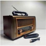 Everton RT-885 Nostaljik Ahşap Görünümlü Bluetooth USB Tf Kart Destekli Am/fm/sw Radyo