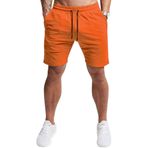 EVERWORTH Erkek Günlük Antrenman Şortu Spor Salonu Egzersiz Fitness Kısa Vücut Geliştirme Koşu Koşu Kısa Pantolon, Mor, L