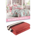 Ev&Ev Home Alanur Mint Çift Kişilik Nevresim Takımı