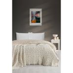 EVFENDİ Sultans Bej 5 Katlı Dolgulu Jakarlı Müslin Yorgan Çift Kişilik 220x240 cm %100 Pamuk Yatak Örtüsü