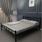 Evger K90 Siyah Metal 120x200 CM Tek Kişilik Karyola