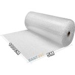 Evi Balonlu Naylon Patpat 100CM Genişlikte Rulo Havalı Eşya Koruma Ambalaj Pat Pat (100CM x 5m)