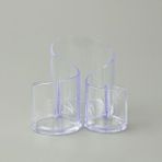 Evidea 15 x 15 x 13 Cm Şeffaf Simple Living 3 Gözlü Pratik Makyaj Organizeri