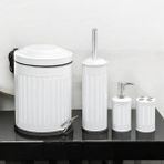 Evidea Bath Vintage Beyaz 4'lü Banyo Seti