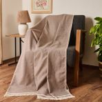 Evidea Dalinda Soft Kahverengi 170x230 CM Koltuk Şalı