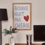 Evidea Deco Bold Hearts Mavi 40x60 cm Duvar Panosu