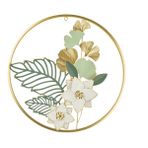 Evidea Deco Buket Altın Yeşil 45 cm Metal Tablo