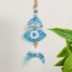 Evidea Deco Fish Mavi 22 cm Cam Dekor