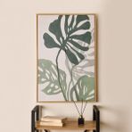 Evidea Deco Green Culture Beyaz Yeşil 90x60 cm Kanvas Tablo