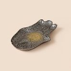 Evidea Deco Gri - 22x15 cm Rabia Eli Dekoratif Tabak
