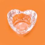 Evidea Deco Heart Şeffaf 6.8x2x8 cm Mumluk