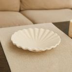 Evidea Deco Olite Bej 26 cm Dekoratif Tabak