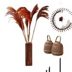 Evidea Deco Pampas Turuncu 90x20 cm Yapay Çiçek