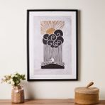 Evidea Deco Soleado Gri Siyah 70x50 cm Tablo