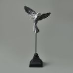 Evidea Deco Uccello Siyah Gümüş 32 cm Dekor