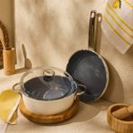 Evidea | Evidea Kitchen Toscana Chef 3 Parça Karnıyarık Tencere ve Tava Seti - 24 cm