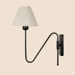 Evidea | Evidea Lighting Şapkalı Aplik - Siyah / Krem