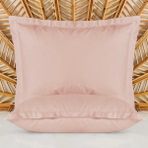 Evidea | Evidea Soft Basic Oxford Saten 2'li Yastık Kılıfı - Gülkurusu - 50x70 cm