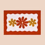 Evidea | Evidea Soft Flor Tufting Banyo Paspası - Beyaz - 60x90 cm