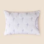 Evidea | Evidea Soft Lavanta Keseli ve Nakışlı Yastık - Beyaz - 50x70 cm