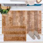 Evidea | Evidea Soft Line 2'li Banyo Paspası - Vizon - 60x90 cm + 45x60 cm