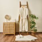 Evidea | Evidea Soft Premium Unisex Bornoz - Beyaz - L / XL