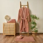 Evidea | Evidea Soft Premium Unisex Bornoz - Gülkurusu - L / XL