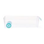 Evidea | Gondol Roll-in Tekerlekli Buzdolabı Düzenleyici - Şeffaf - 10x31 cm