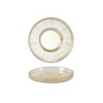 Evidea İpek 14304 12 cm Çizgili Bal Lusterli Çay Tabağı