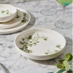 Evidea | İpek Fresia Toledo Porselen Çukur Yemek Tabağı - Renkli - 18,5 cm