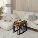 Evidea | Just Home Arda Zigon Sehpa - Ceviz - 50 cm