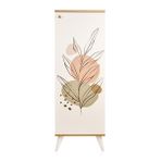 Evidea Just Home Modern Baskılı Beyaz Safir Meşe 136 cm Çok Amaçlı Dolap