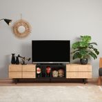 Evidea | Just Home Monaco Tv Ünitesi - Safir Meşe / Siyah