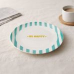 Evidea Kitchen Be Happy Yeşil 19 CM Tatlı Tabağı