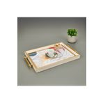 Evidea Kitchen Çiçek Desenli Renkli 49 cm Tepsi