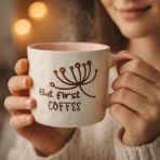 Evidea Kitchen It's Coffee Time Beyaz Pembe 415 ml Kupa