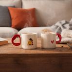 Evidea Kitchen Kalpli 2'li 270 ml Çift Kupa