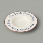Evidea Kitchen The Fresh Taste Porselen Makarna Tabağı - Renkli - 26 cm - Montajsız