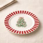 Evidea Kitchen Yeni Yıl Porselen Tatlı Tabağı - Renkli - 20 cm - Montajsız