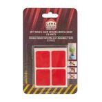 Evidea | Leva House 12'li Çift Taraflı Hazır Kesilmiş Montaj Bandı - Kırmızı - 4 cm