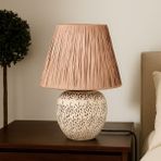 Evidea Lighting Holbeak Bej 35x35x25 cm Seramik Abajur