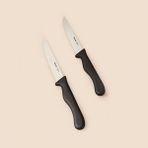 Evidea | Metaltex 2'li Steak Bıçağı - Siyah - 21 cm