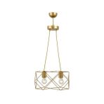 Evidea | Nisa Luce Zambak 2'li Sıralı Avize - Eskitme - 75x50x50 cm