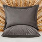 Evidea Oxford Soft Basic Antrasit 50x70 cm 2'li Yastık Kılıfı