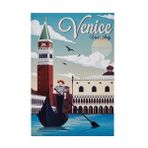Evidea | Özverler Venedik Mdf Tablo - Renkli - 20x30 cm