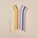 Evidea | Perotti Straw Color 6'lı Cam Pipet Fırça Seti - Renkli