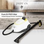 Evidea | Pure Es Yüksek Basınçlı Buharlı Temizleyici - Beyaz - 2000 Watt