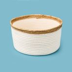 Evidea | Simple Living Boho Style Sepet - Beyaz / Bej - 20x10 cm